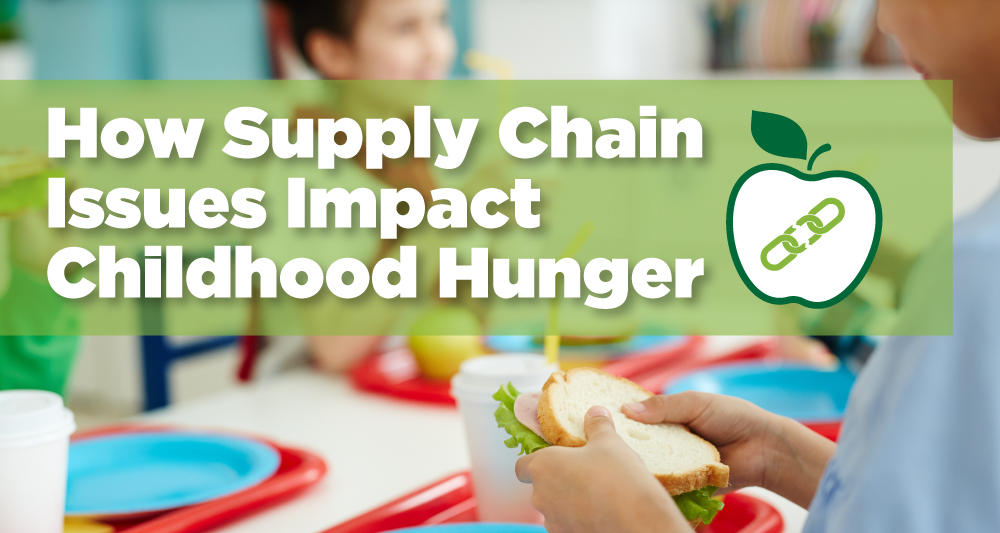 Here are some primary ways that supply chain issues can impact childhood hunger and what you can do to help.