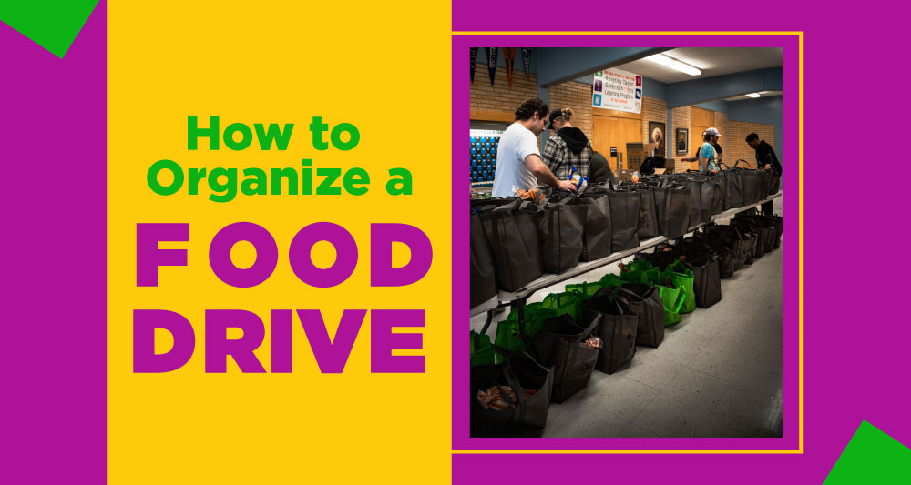 Organizing a food drive helps feed food-insecure people in your area. Following these steps can help you organize a food drive.