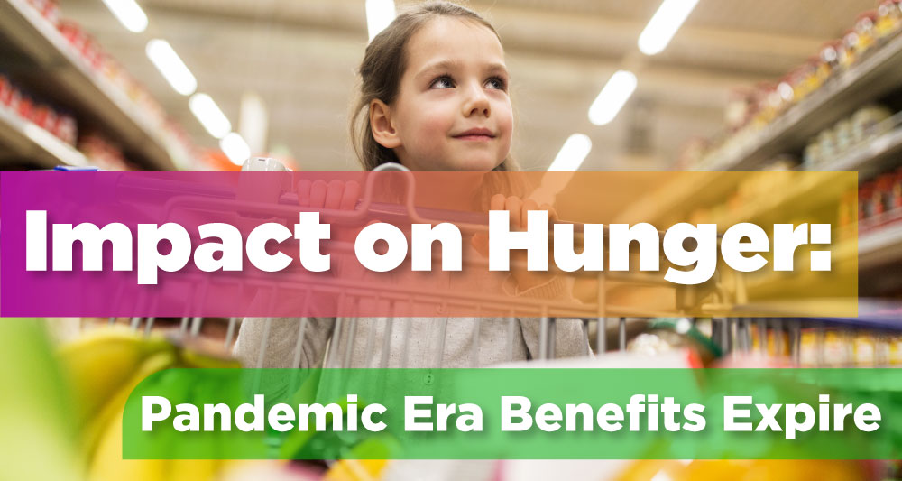 Pandemic-era benefits that helped to keep kids fed are now expiring. This will continue to impact hunger levels in the United States.